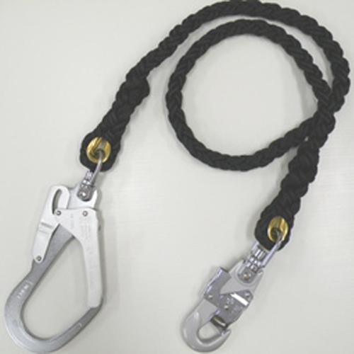 ［ツヨロン］黒一番安全帯用ランヤード＜1本つり専用 安全帯用部品＞