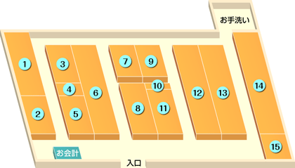 作業服のライオン屋　国道店　フロアマップ