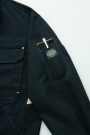 AZ-3801 長袖ブルゾン［社名刺繍無料］ ペン差し、ポケット付→袖の取り出しやすい位置にあり、出し入れもスムーズ。