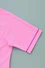 AZ-7668 サイドポケット半袖ポロシャツ パイピング→配色のパイピングがオシャレなアクセント。