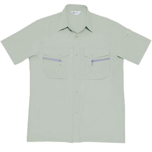 DESK44014 半袖シャツ［社名刺繍無料］ カラー：アースグリーン