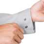 XEB1680 長袖ブルゾン［社名刺繍無料］ ボタンは隠し仕様で傷つけにくい。金属製で丈夫。