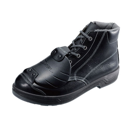 SIMON-SS22D6 シモン安全靴 SS22 D-6 黒 樹脂甲プロ編上靴 - シモン安全靴 JIS規格合格品 特定機能付 甲プロテクタ