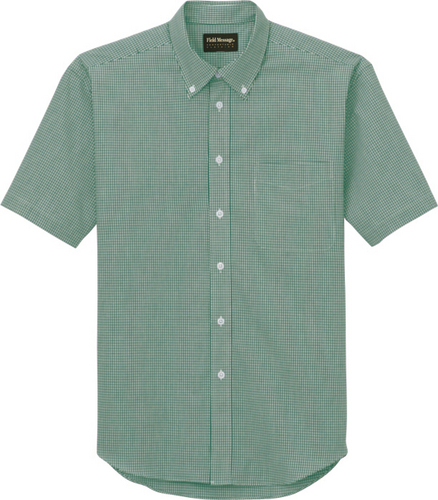 DESK43614 半袖シャツ[社名刺繍無料] 012/グリーン