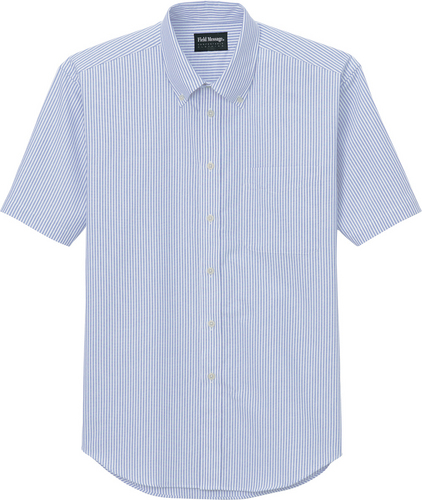 DESK43654 形態安定半袖シャツ[社名刺繍無料] 005/ブルー