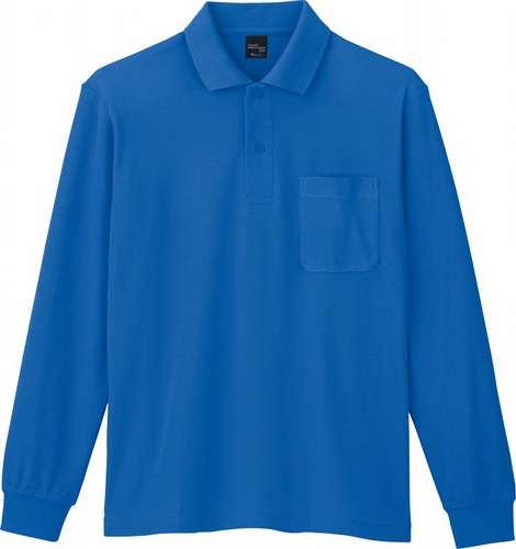 DESK85844 長袖ポロシャツ 005/ブルー