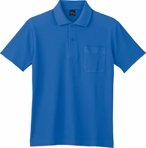 DESK85854 半袖ポロシャツ 005/ブルー