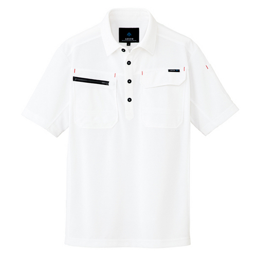 AZ-10609 半袖ポロシャツ（男女兼用） 001/ホワイト