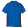 COCOS-AS-1627 吸汗速乾半袖ポロシャツ 6/ブルー（チャコール）