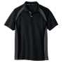 COCOS-AS-1627 吸汗速乾半袖ポロシャツ 13/ブラック（チャコール）
