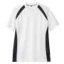 COCOS-AS-627 吸汗速乾半袖Tシャツ 0/ホワイト（チャコール）