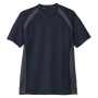 COCOS-AS-627 吸汗速乾半袖Tシャツ 1/ネイビー（チャコール）