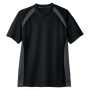 COCOS-AS-627 吸汗速乾半袖Tシャツ 13/ブラック（チャコール）
