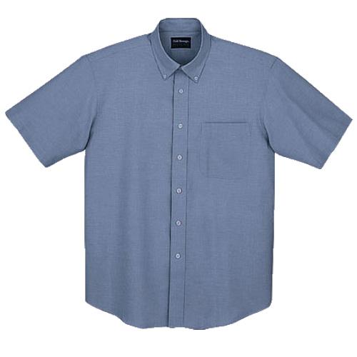 DESK46674 半袖シャツ［社名刺繍無料］ カラー：ブルー