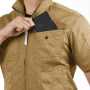 BURTLE1716 半袖ジャケット（ユニセックス）［社名刺繍無料］ レベルブック収納ポケット（左・深さ20㎝）
