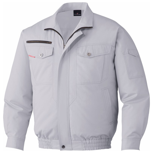 DESK87050 空調服長袖ジャケット［社名刺繍無料］ 130/シルバーグレー