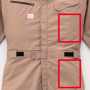AUTO1-9850 長袖つなぎ服(AIR) 衣服内部の2箇所に電源ユニット用ポケットがあり、お好みの位置をお選びいただけます。