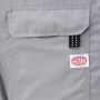 AUTO1-9821 半袖ツヅキ服(AIR) 右胸ポケットのオーバーフラップには反射素材を織込んだタブを採用。
