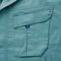 AZ-60730 長袖ジャンパー(男女兼用)［社名刺繍無料］ デザインポケット/AZITOシリーズのイメージカラーであるブルーの引手と金属ハトメがアクセント。