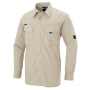 AZ-60735 長袖シャツ（男女兼用）［社名刺繍無料］ 005/アースグリーン