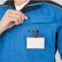 COCOS-A-2078 消臭・ストレッチ長袖シャツ［社名刺繍無料］ 左胸IDカードループ