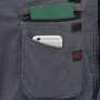 AUTO1-3690 つなぎ服 左右胸ポケットは野帳も余裕で入るマチ付きのファスナータイプ大型ポケットとスマートフォンなどの小物の収納に便利なミニポケットのダブルタイプ。