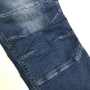 TORA8970-235 デニムカーゴジョガーパンツ 膝タック入り立体縫製