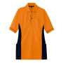 AZ-7679 サイドポケット半袖ポロシャツ（男女兼用） 063/オレンジ