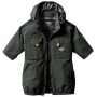 BURTLE_AC1156 エアークラフトタクティカル半袖ブルゾン(ユニセックス)【サイドファンモデル】【AIRCRAFT】［社名刺繍無料］ 14/ミルスグリーン