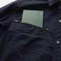 SOWA3088-02 長袖シャツ［社名刺繍無料］ 胸ファスナーポケット（野帳が入る）、ドットボタン（隠し）付きスルーポケット