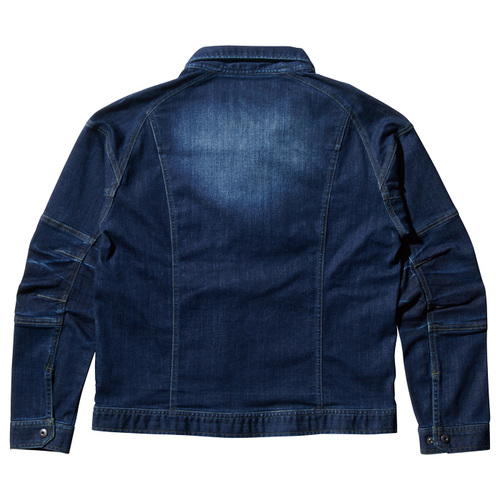 Tora80 124 デニムブルゾン 社名刺繍無料 作業服 安全靴の通販 ライオン屋