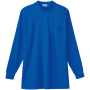 SOWA50128 長袖ローネックTシャツ（胸ポケット付き） 203/ロイヤルブルー