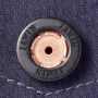 DESK57204 Jawinストレッチ長袖シャツ［社名刺繍無料］ デザインボタン（胸ポケット）
