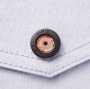 DESK53204 Jawinストレッチ長袖シャツ［社名刺繍無料］ デザインボタン（前立・カフス）
