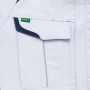 AZ-1901 長袖ブルゾン(男女兼用)［社名刺繍無料］ 反射パイピング/安全に配慮し、右胸ポケット部に反射パイピングを配置。