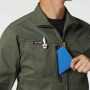 BURTLE6201 ジャケット(ユニセックス)［社名刺繍無料］ レベルブック・Phone収納ファスナーポケット（右）<br>
・胸ポケット（右）
