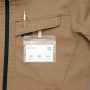 AZ-3301 長袖ブルゾン(男女兼用)［社名刺繍無料］ 胸ペン差し/左胸ポケットにペン差しとIDハンガー等を付けられるループを装備。