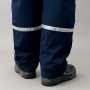 AZ-8977 防寒パンツ（男女兼用） 裾反射テープ/フルハーネスで使用時に影響のない裾上部に反射テープを装備。