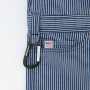 COCOS-D-716 Dickies ストレッチヒッコリーツナギ ・コインポケット<br>
・アメリカンネーム付き<br>
・両脇カラビナループ付き（カラビナはイメージです。）<br>
