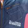 IZFRONTIER5570 ストロングストレッチデニムワークジャケット［社名刺繍無料］ ・ファスナー付き　左胸ダブルポケット
