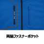 XEB2534 長袖ブルゾン 両胸ファスナーポケット