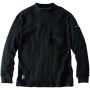SOWA4475-52 長袖Tシャツ（胸ポケット付き） 4/ブラック