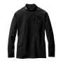 BURTLE655 モックネックロングTシャツ（ユニセックス） 35/ブラック