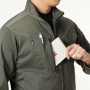 BURTLE671 ジャケット(ユニセックス)［社名刺繍無料］ ■ レベルブック・Phone収納ファスナーポケット (右）<br>
■ 胸ポケット（右）