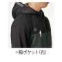 BURTLE3230 ストレッチパーカ（ユニセックス） ・ 胸ポケット（右）