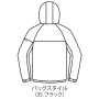 BURTLE3230 ストレッチパーカ（ユニセックス） バックスタイル