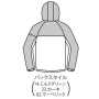 BURTLE3230 ストレッチパーカ（ユニセックス） バックスタイル