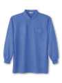 DESK24434 長袖ポロシャツ 005/ブルー