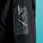 IZFRONTIER3970 A.D.ストレッチバックワッフルワークジャケット［社名刺繍無料］ ・小物が入るファスナー付き左袖ペンポケット
