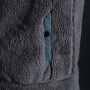 IZFRONTIER8817 ハイブリットウインドブロックボアフリースベスト ・布帛素材のボタン付き両脇ポケット